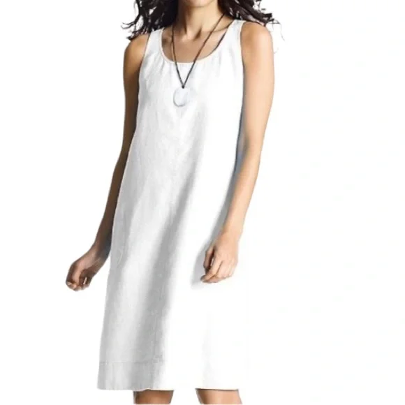 linen blend cargo dress MO&Co. Women's Long Line Cargo Dress Camel Size XS main image 0